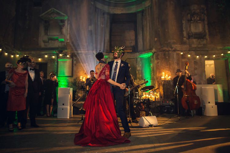 Unique Decadent Masked Ball Wedding Red Dress http://assassynation.co.uk/