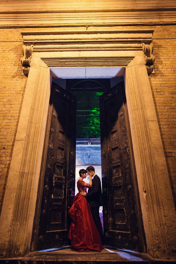 Unique Decadent Masked Ball Wedding Red Dress http://assassynation.co.uk/