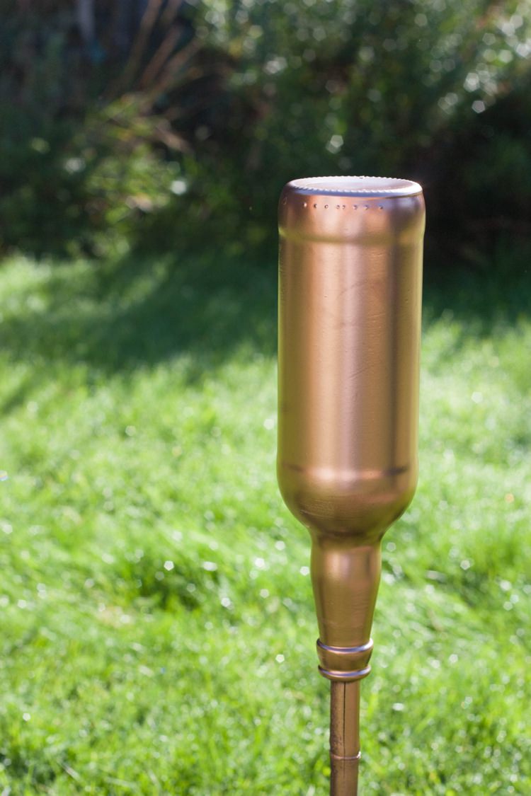 DIY Metallic Spray Bottles Wedding DIY Flowers Tutorial Gold Copper