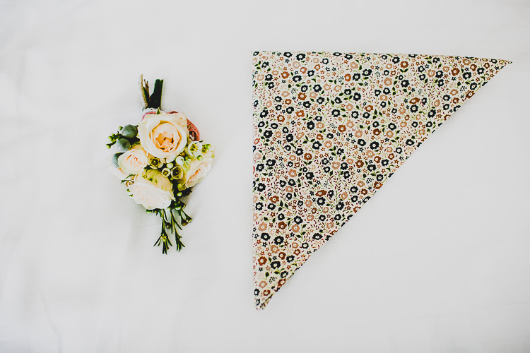Floral Buttonhole Pocket Square Groom Rustic Dusky Pink Gold Picnic Marquee Wedding http://jonnymp.com/
