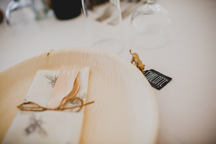 Fox Blackboard Place Name Setting Rustic Dusky Pink Gold Picnic Marquee Wedding http://jonnymp.com/