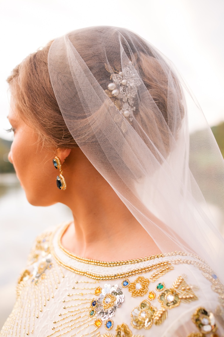 Hair Bride Style Up Brooch Comb Accessory Veil Whimsical Peter Pan Inspired Wedding http://cararufenacht.com/