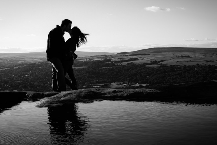 Stunning Sunset Ilkley Moor Engagement http://avenuewhitephotography.com/