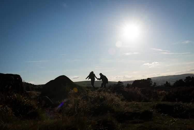 Stunning Sunset Ilkley Moor Engagement http://avenuewhitephotography.com/