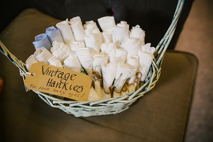 Hankies Vintage Village Hall Geek DIY Wedding http://www.theimagegarden.co.uk/