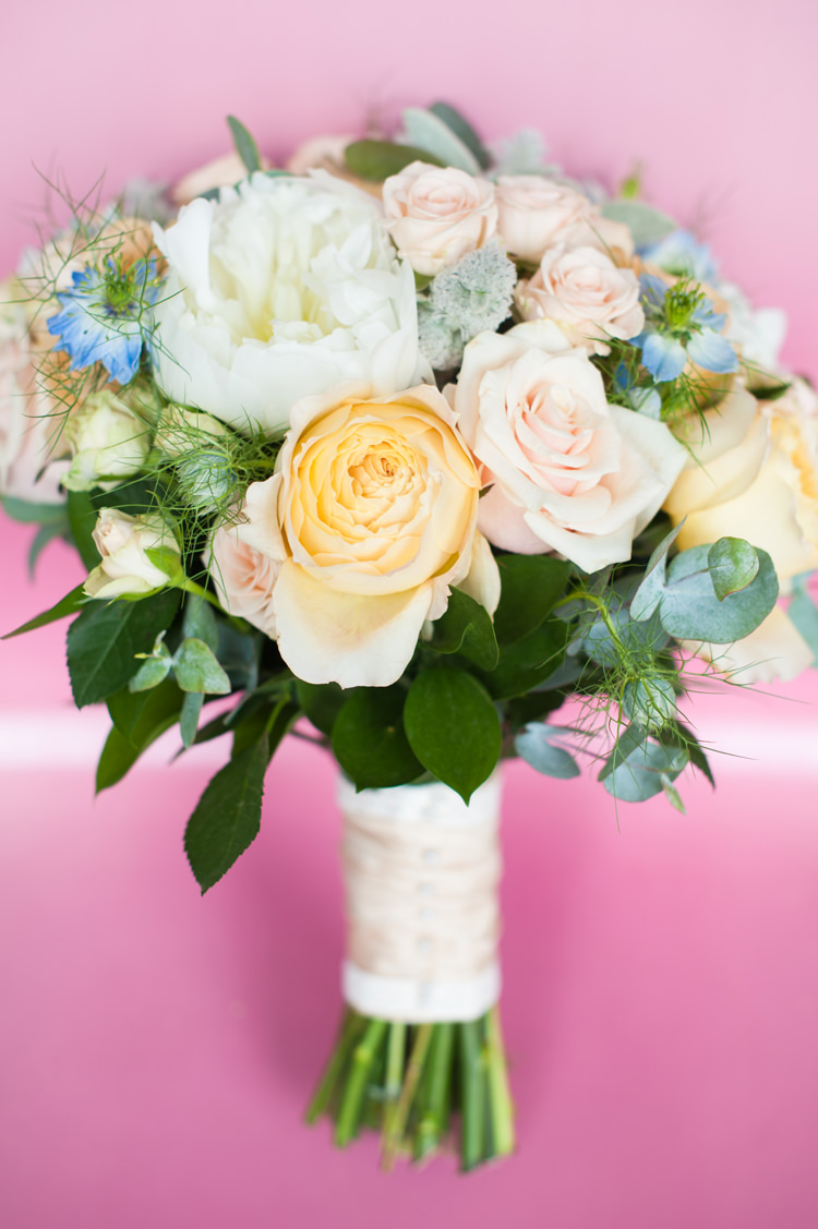 Peach Pale Pink Peony Rose Bouquet Flowers Bride Bridal Stylish Beach Mermaid Wonderland Wedding http://www.sourceimages.co.uk/