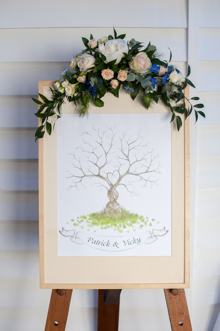 Finger Print Tree Guest Book Stylish Beach Mermaid Wonderland Wedding http://www.sourceimages.co.uk/