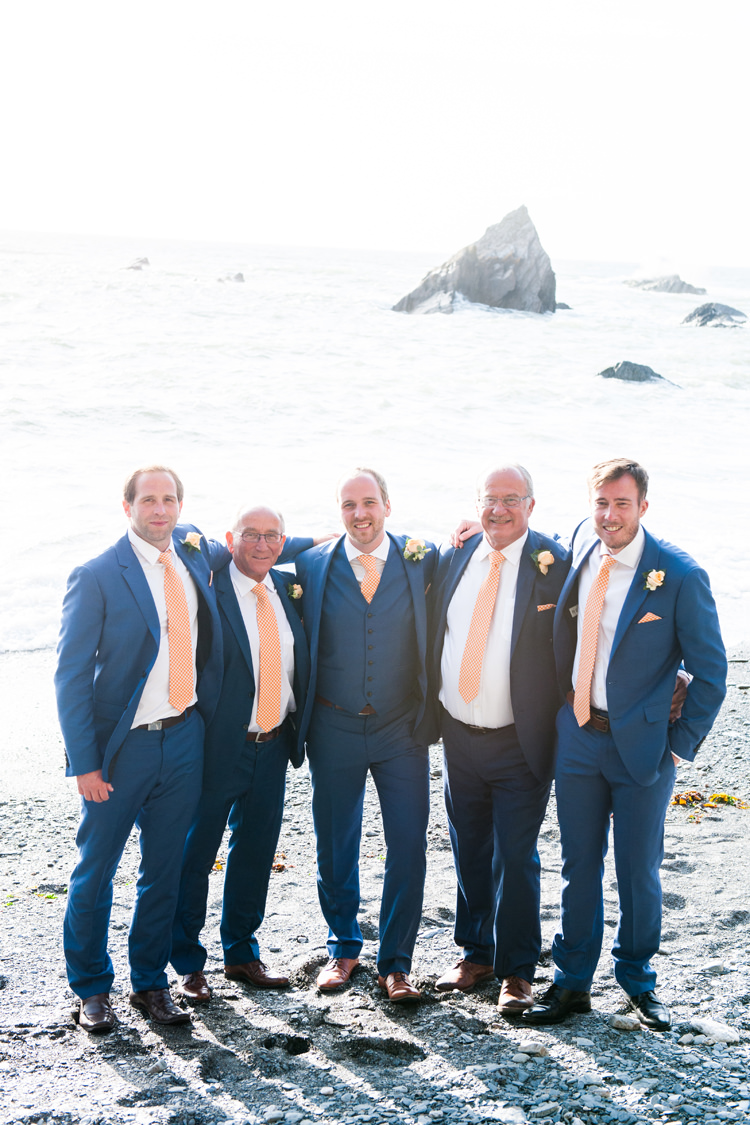Blue Peach Groom Suit Reiss Stylish Beach Mermaid Wonderland Wedding http://www.sourceimages.co.uk/