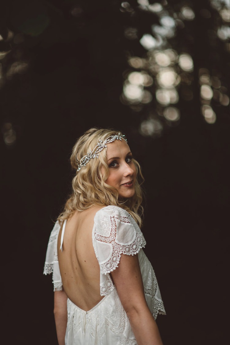 Eva Rue de Seine Dress Bride Bridal Sleeves Whimsical Boho Woodland Wedding http://katmervynphotography.com/