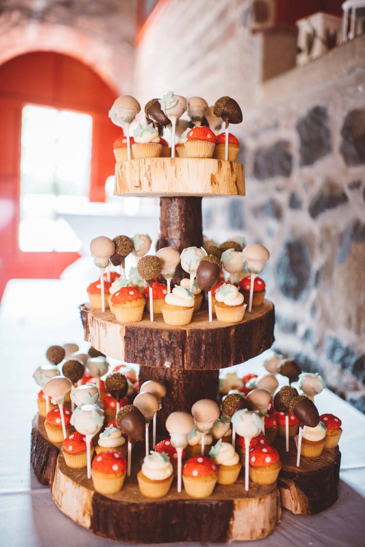 Cake Pops Toadstools Whimsical Boho Woodland Wedding http://katmervynphotography.com/