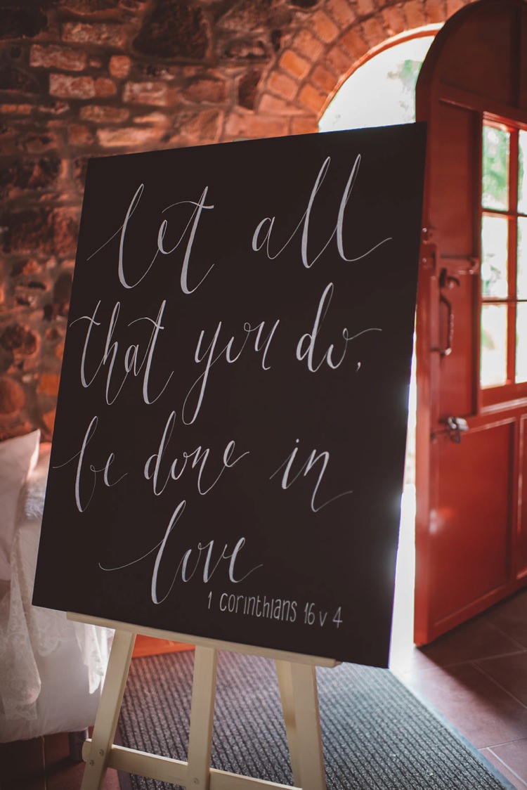 Blackboard Calligraphy Sign Words Love Whimsical Boho Woodland Wedding http://katmervynphotography.com/