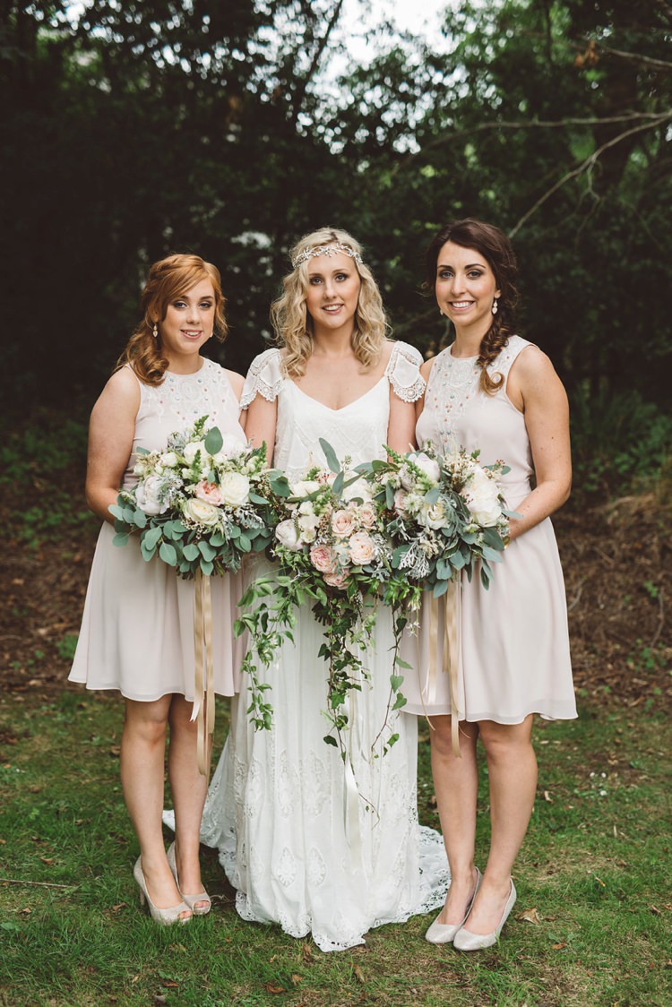 Nude Bridesmaid Dresses Short Whimsical Boho Woodland Wedding http://katmervynphotography.com/