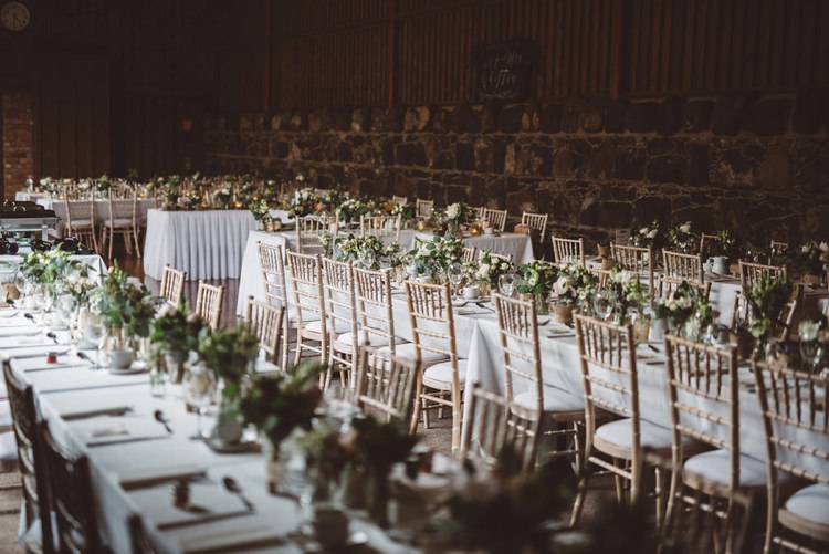 Long Tables Greenery Foliage Whimsical Boho Woodland Wedding http://katmervynphotography.com/