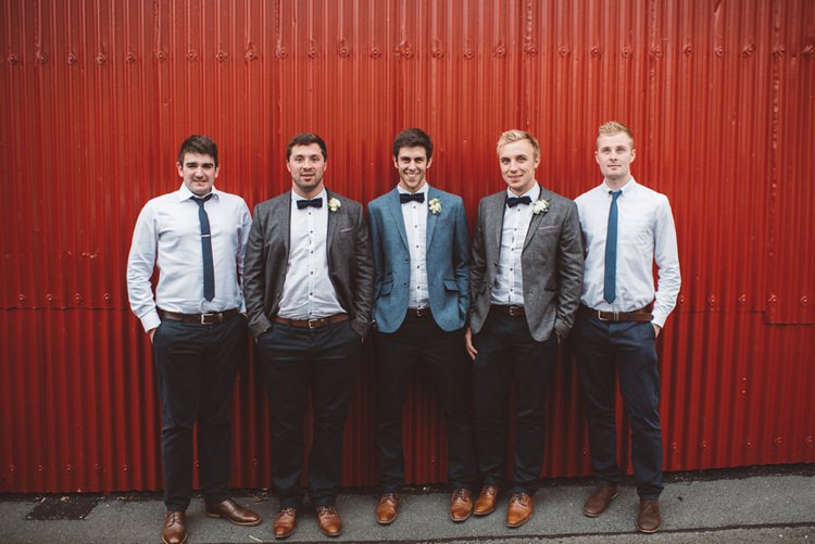 Mismatched Groomsmen Chinos Bow Ties Whimsical Boho Woodland Wedding http://katmervynphotography.com/