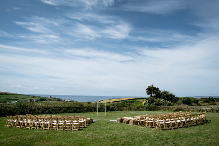 Outdoor Ceremony The Barn at South Milton Beautiful Country Barn Relaxed Family Wedding http://hollybobbins.com/