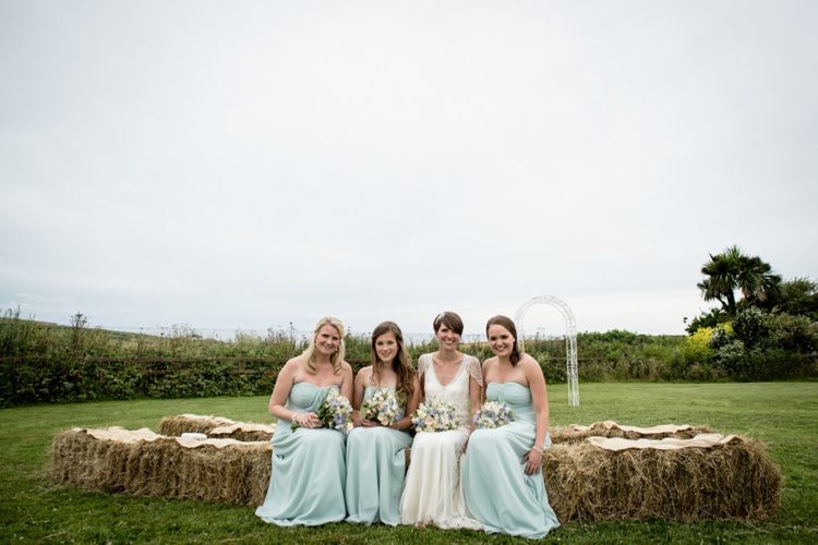 Long Green Bridesmaid Dresses Beautiful Country Barn Relaxed Family Wedding http://hollybobbins.com/