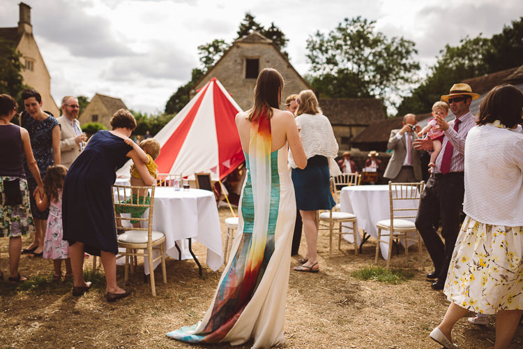 Khandro’ Dress Gown Colour Wai Ching Bride Bridal Eclectic Fun Festival Farm Fete Wedding http://www.pottersinstinctphotography.co.uk/