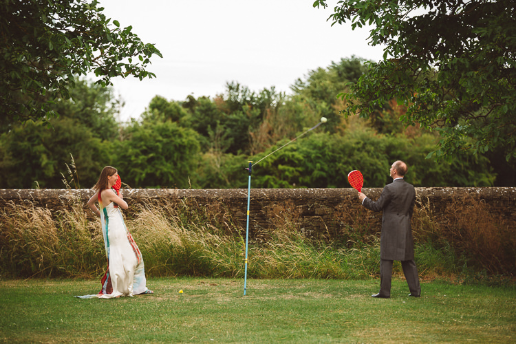 Swing Ball Bride Groom Eclectic Fun Festival Farm Fete Wedding http://www.pottersinstinctphotography.co.uk/