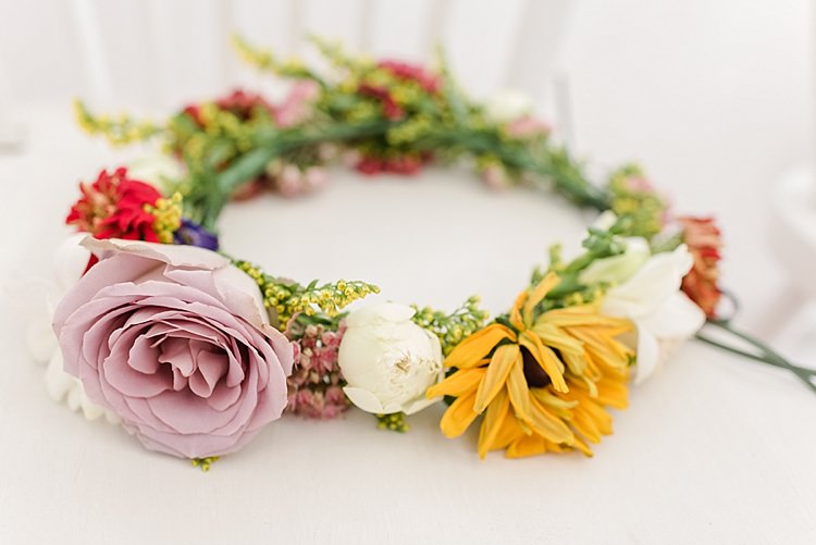 Flower Crown Bride Bridal Autumn Seasonal Local Our Whimsical Woodland Wedding Ceremony UK http://alexa-loy.com/ 
