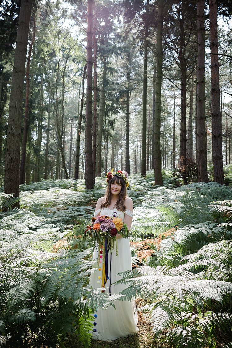 Eliana by Enzoani Dress Gown Bride Bridal Tulle Our Whimsical Woodland Wedding Ceremony UK http://alexa-loy.com/ 