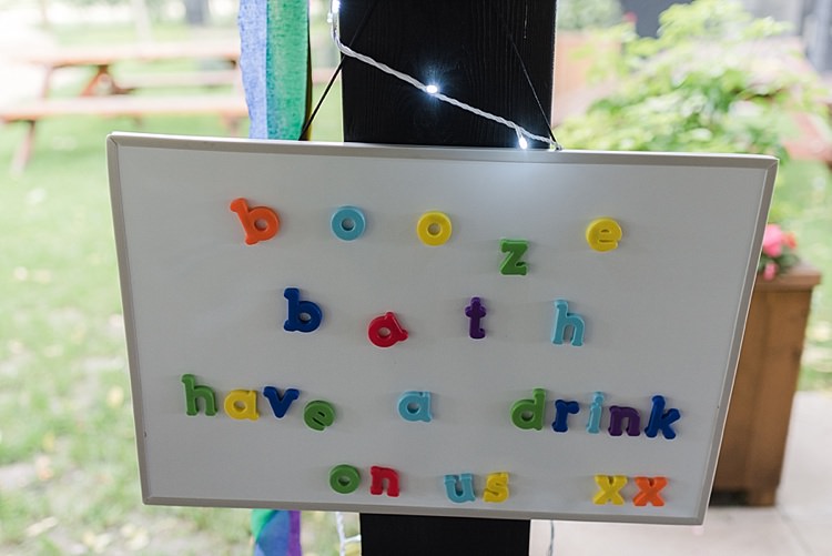 White Board Magnet Signs Colourful Rainbow Gold Camp Wedding Party http://alexa-loy.com/