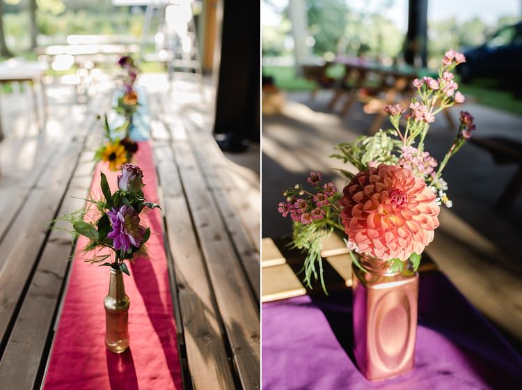 Colourful Rainbow Gold Camp Wedding Party http://alexa-loy.com/