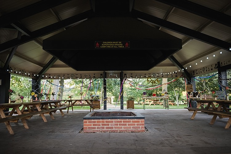 Henlow Bridge Lakes Fire Pit Colourful Rainbow Gold Camp Wedding Party http://alexa-loy.com/
