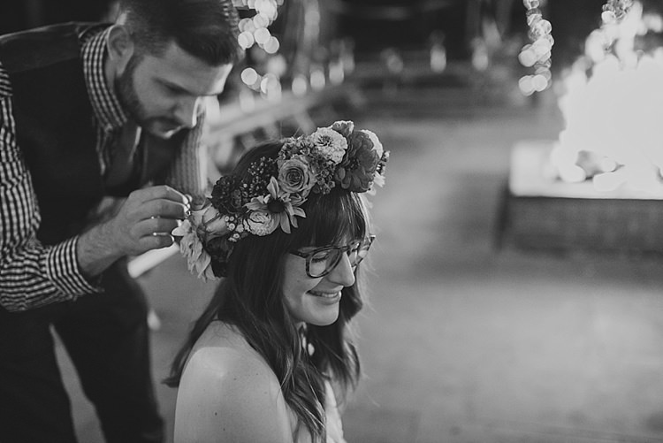 Colourful Rainbow Gold Camp Wedding Party http://alexa-loy.com/