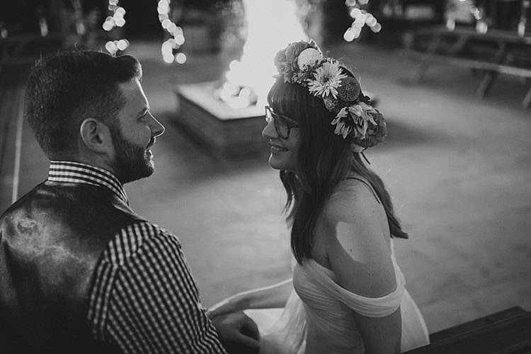 Colourful Rainbow Gold Camp Wedding Party http://alexa-loy.com/