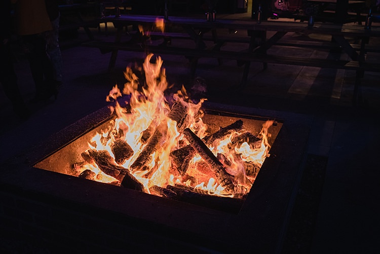 Camp Fire Colourful Rainbow Gold Camp Wedding Party http://alexa-loy.com/