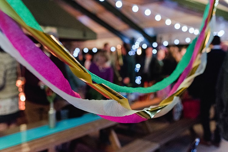 Crepe Paper Streamers Colourful Rainbow Gold Camp Wedding Party http://alexa-loy.com/