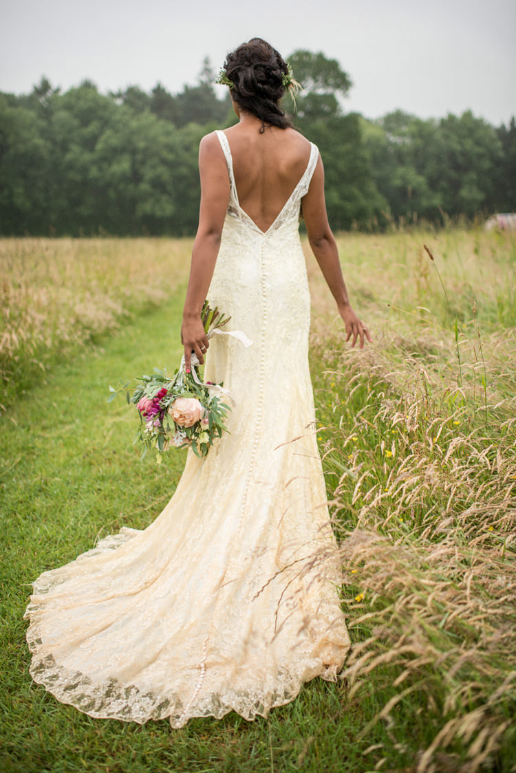 Willow Gown by Donna Salado Dress Bride Bridal Lace Whimsical Soft Floral Meadow Wedding Ideas http://www.jbcreatives.co.uk/