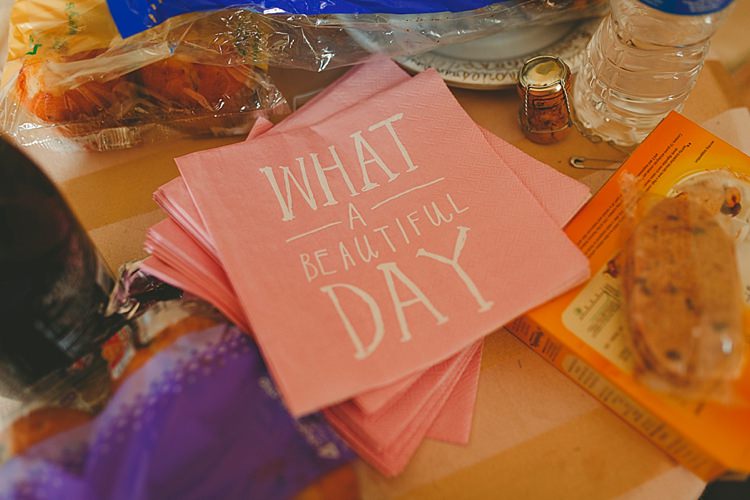 Napkins DIY Seaside Inspired Farm Wedding http://benjaminstuart.co.uk/