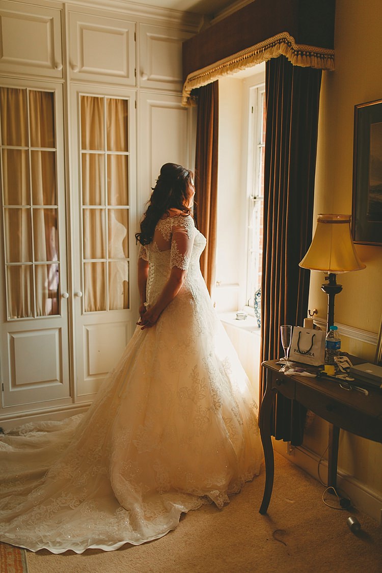 Lace Tulle Dress Bride Bridal Gown DIY Seaside Inspired Farm Wedding http://benjaminstuart.co.uk/