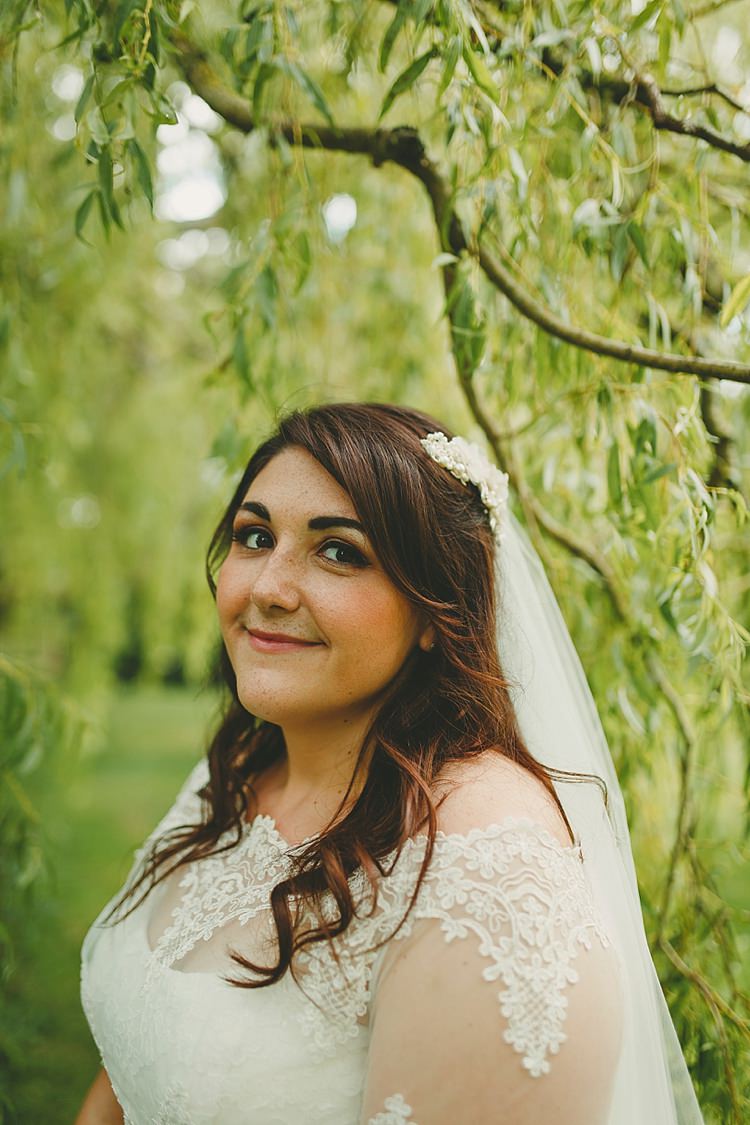 Bride Bridal Hair Waves Long Veil DIY Seaside Inspired Farm Wedding http://benjaminstuart.co.uk/