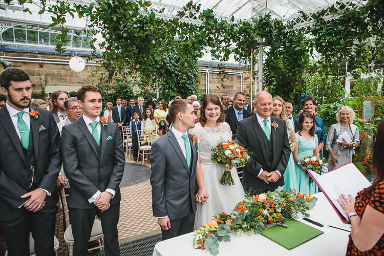DIY Orange Mint Conservatory Wedding http://www.tierneyphotography.co.uk/