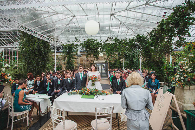 DIY Orange Mint Conservatory Wedding http://www.tierneyphotography.co.uk/