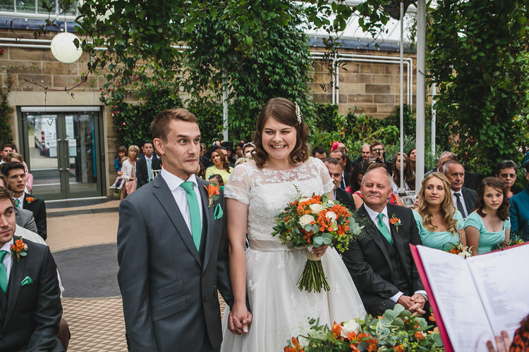 DIY Orange Mint Conservatory Wedding http://www.tierneyphotography.co.uk/