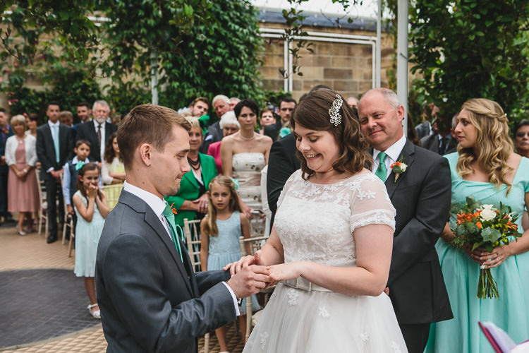 DIY Orange Mint Conservatory Wedding http://www.tierneyphotography.co.uk/