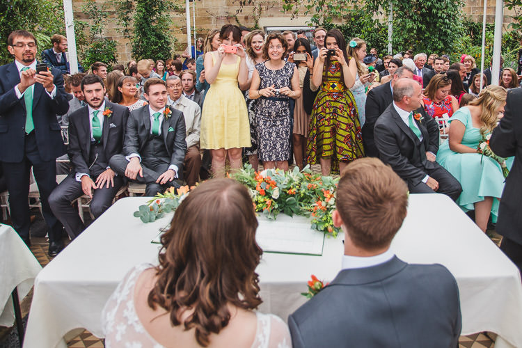 DIY Orange Mint Conservatory Wedding http://www.tierneyphotography.co.uk/