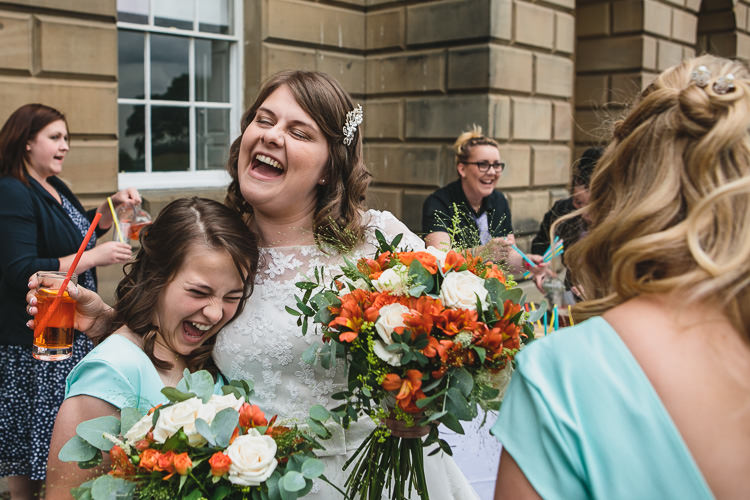 DIY Orange Mint Conservatory Wedding http://www.tierneyphotography.co.uk/