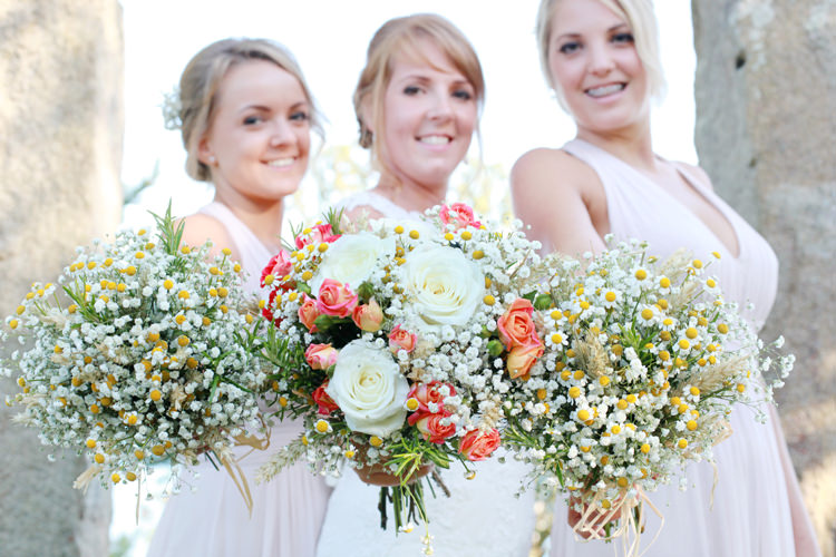 Daisy Daisies Bridesmaid Bouquets Flowers Casual Summer Outdoor Beach Wedding http://www.lifephotographic.com/
