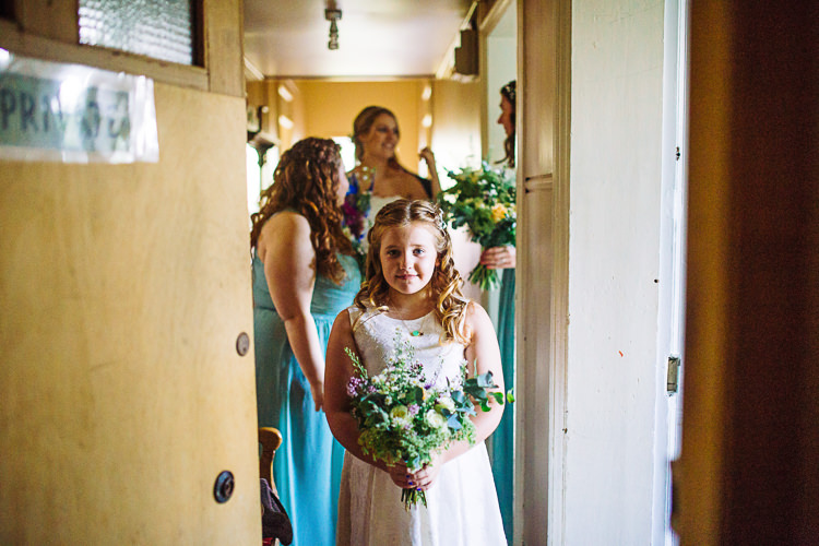 Flower Girl Wild Flower Bouquet Quirky Homespun Festoons Ferns Wedding http://www.stevebridgwoodphotography.co.uk/