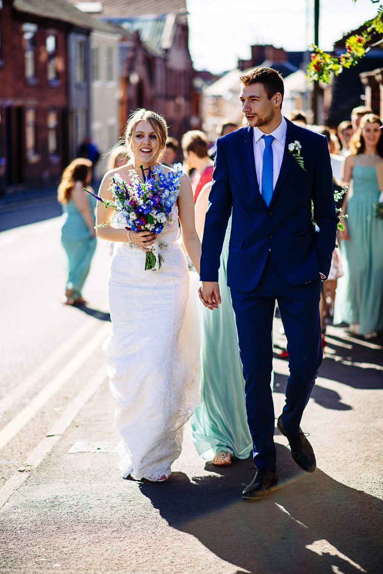 Wild Flower Bouquet Bride Bridal Quirky Homespun Festoons Ferns Wedding http://www.stevebridgwoodphotography.co.uk/