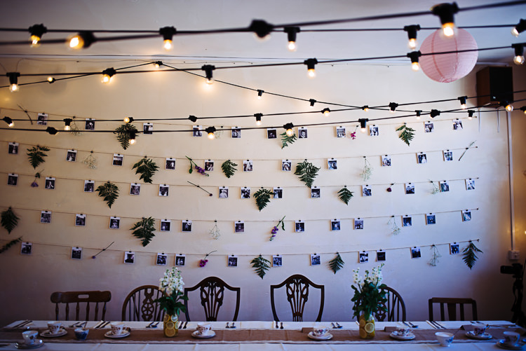 Backdrop Top Table Twine Hanging Decor Quirky Homespun Festoons Ferns Wedding http://www.stevebridgwoodphotography.co.uk/