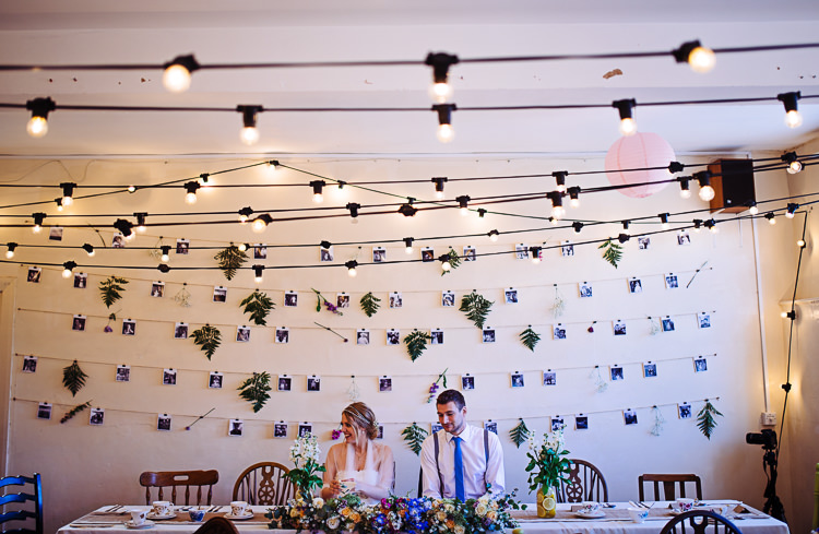 Backdrop Top Table Twine Hanging Decor Quirky Homespun Festoons Ferns Wedding http://www.stevebridgwoodphotography.co.uk/