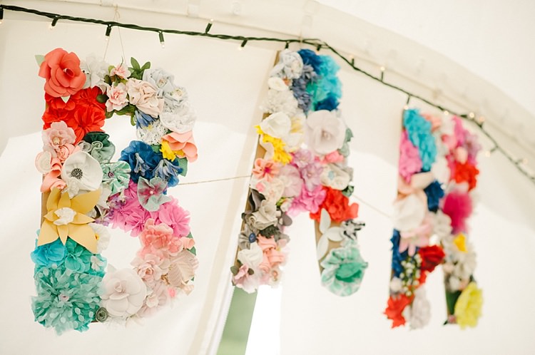 Paper Flower Bar Sign Crawfest Family Festival Wedding http://lilysawyer.com/