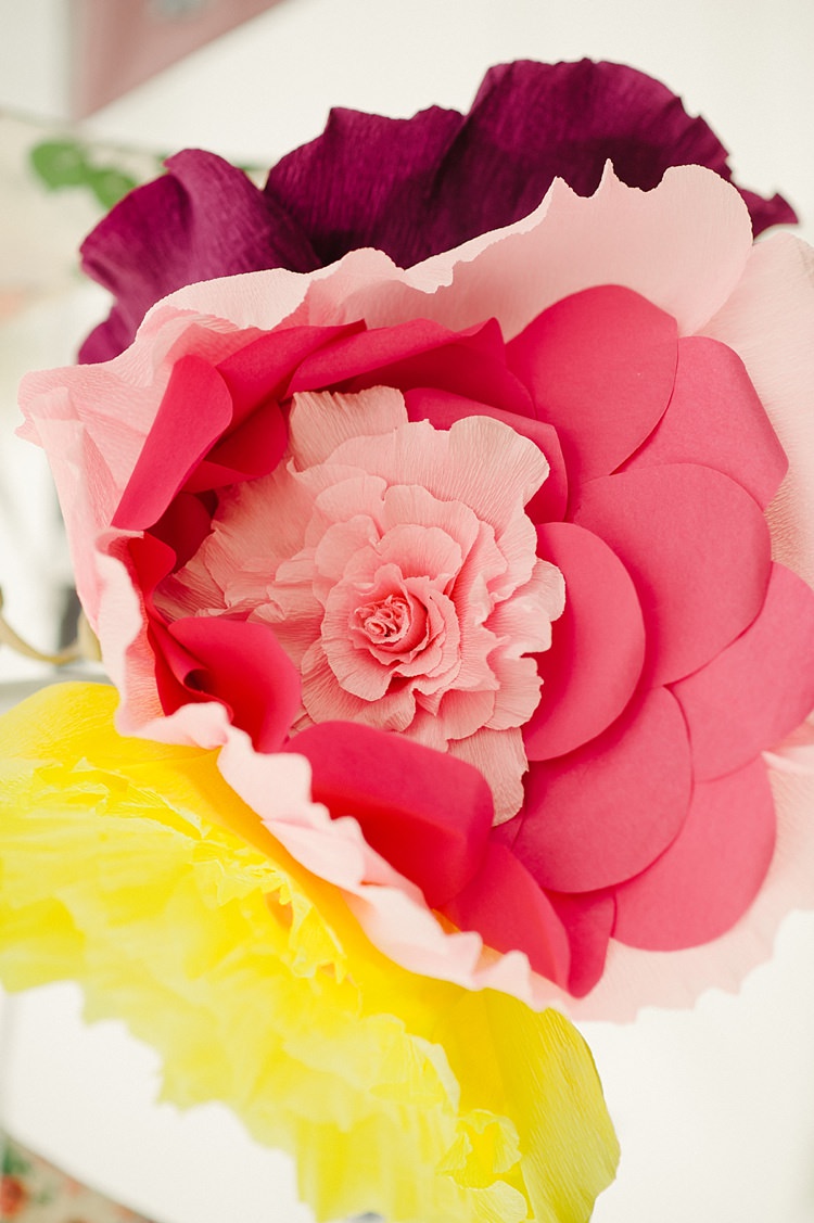 Crepe Paper Flowers Crawfest Family Festival Wedding http://lilysawyer.com/
