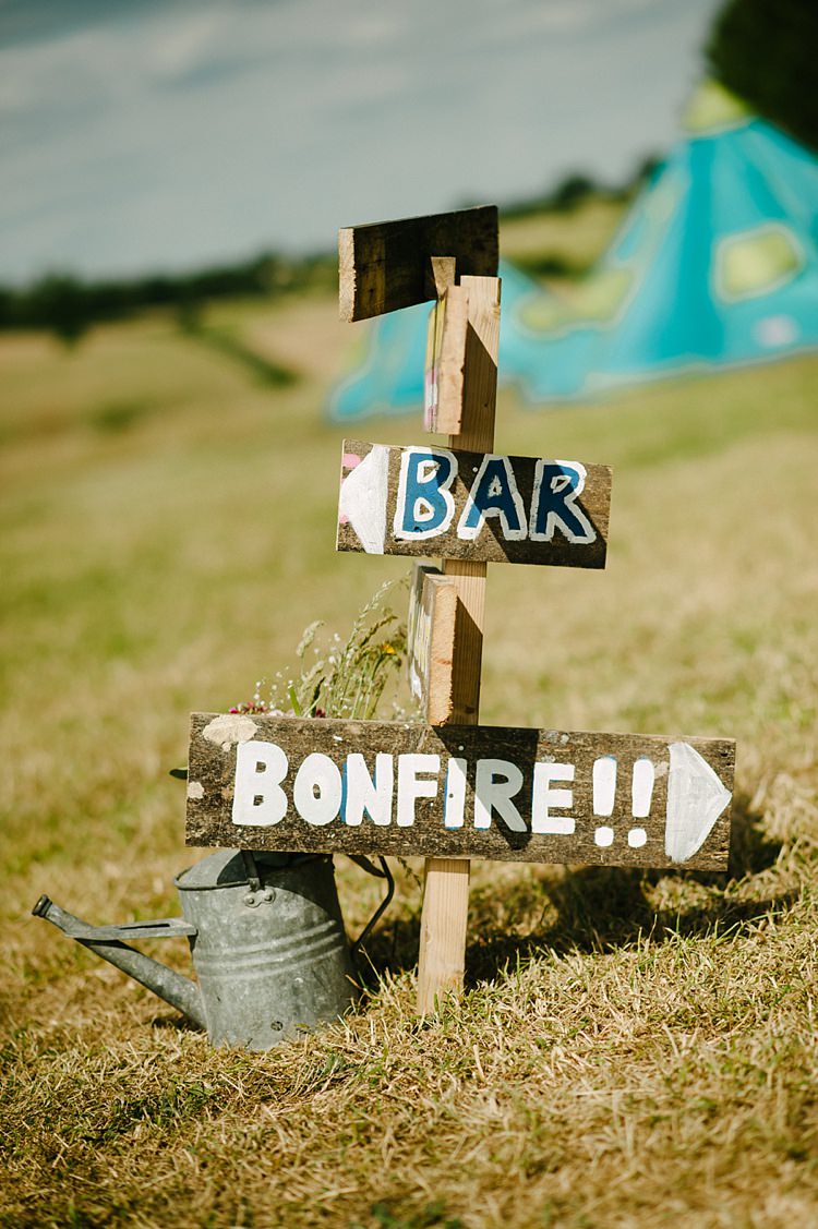Wooden Sign Post Rustic DIY Crawfest Family Festival Wedding http://lilysawyer.com/