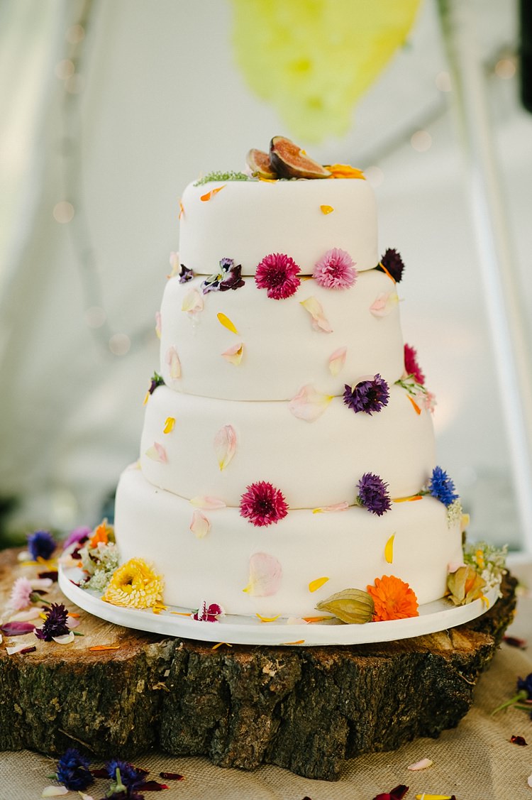 Edible Flower Cake Crawfest Family Festival Wedding http://lilysawyer.com/